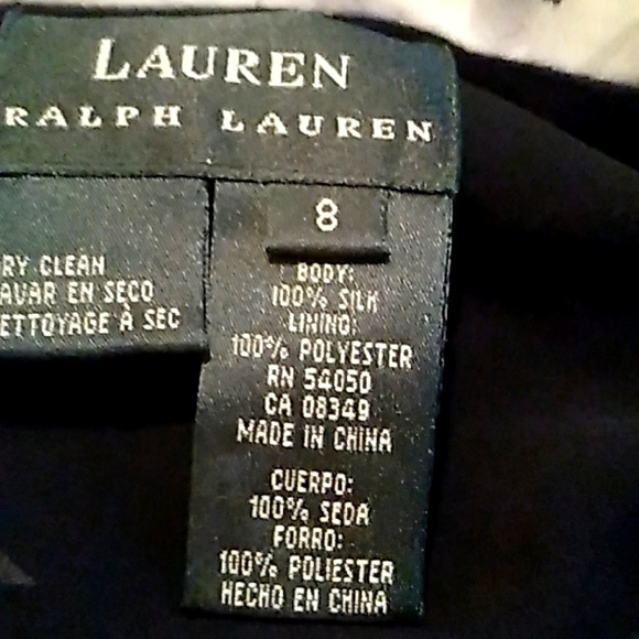 🎀 NWT Deadstock Lauren Ralph Lauren SILK KAUAI SKIRT Sz 8 - Picture 6 of 12